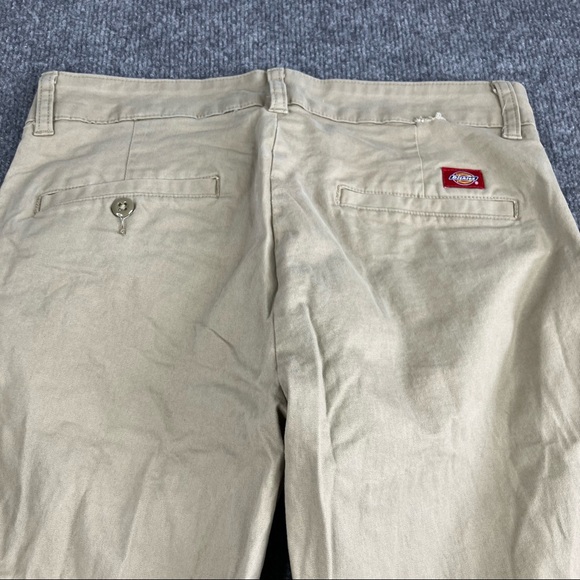 DICKIES Women's Flex Relaxed Fit Pant tan khaki Size 4 Long - Picture 10 of 11